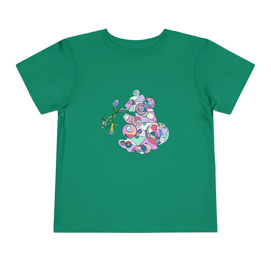 Toddler Unisex Geometric Panda Tee – Cosmic Bamboo Edition