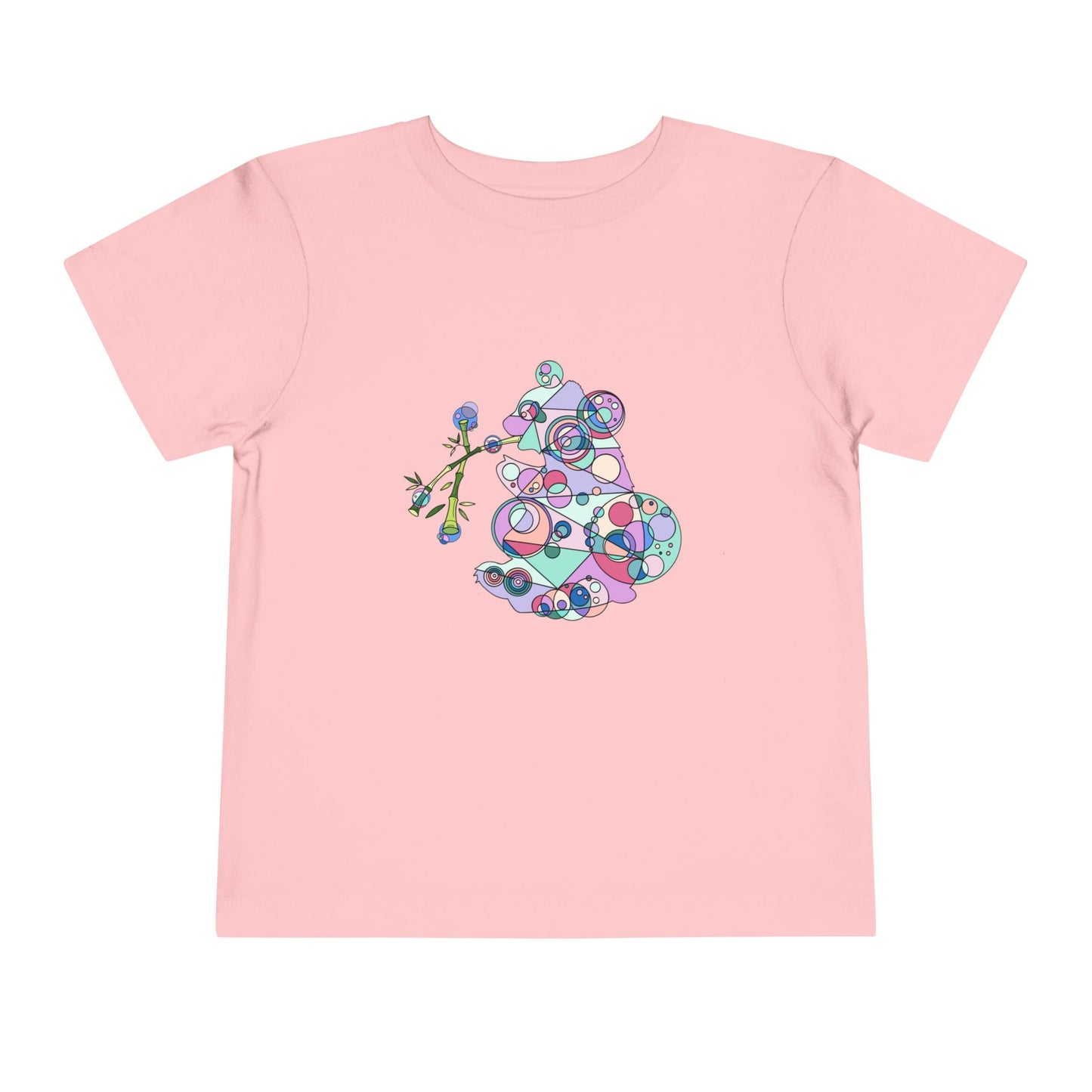 Toddler Unisex Geometric Panda Tee – Cosmic Bamboo Edition