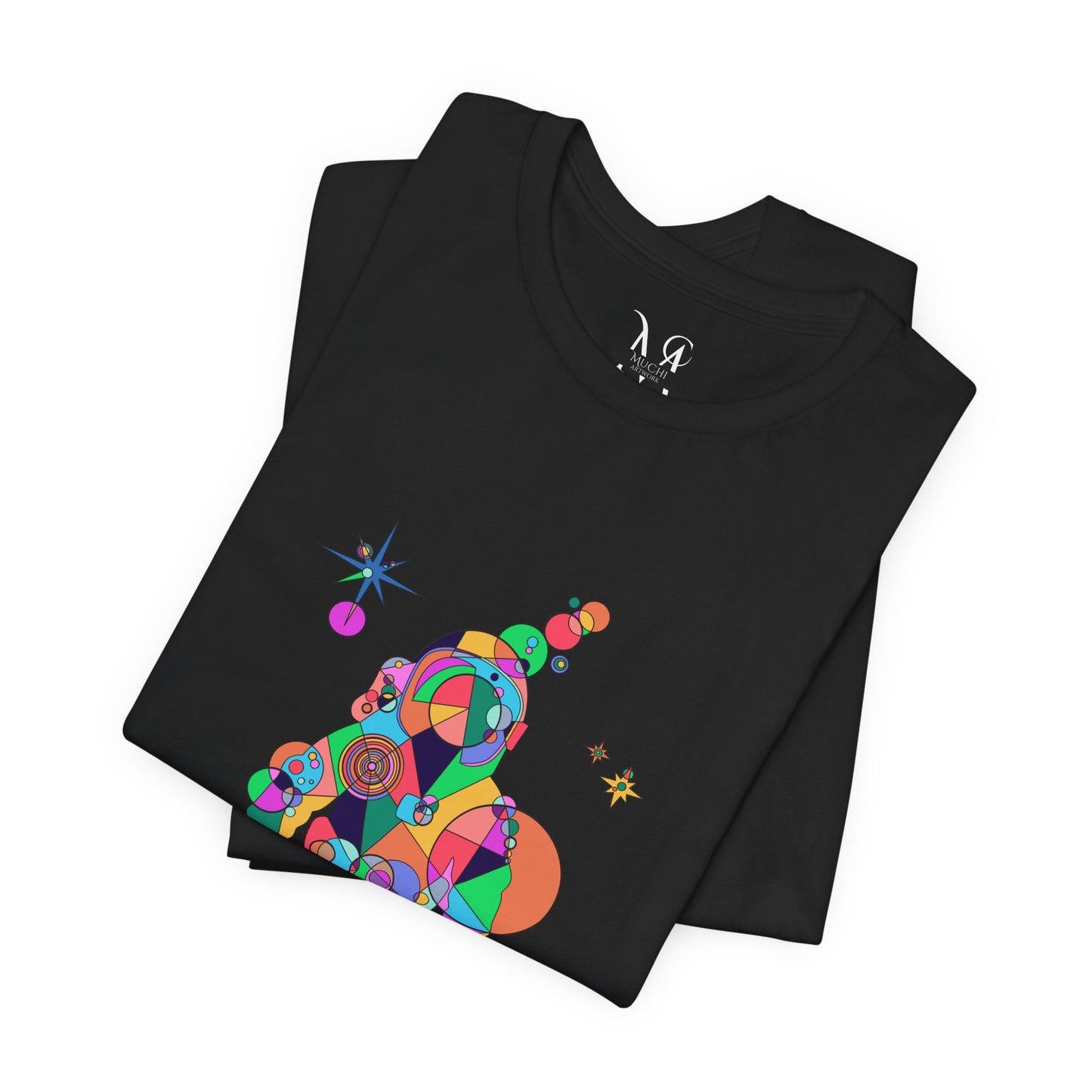 Unisex Geometric Astronaut Tee – Cosmic Explorer Edition