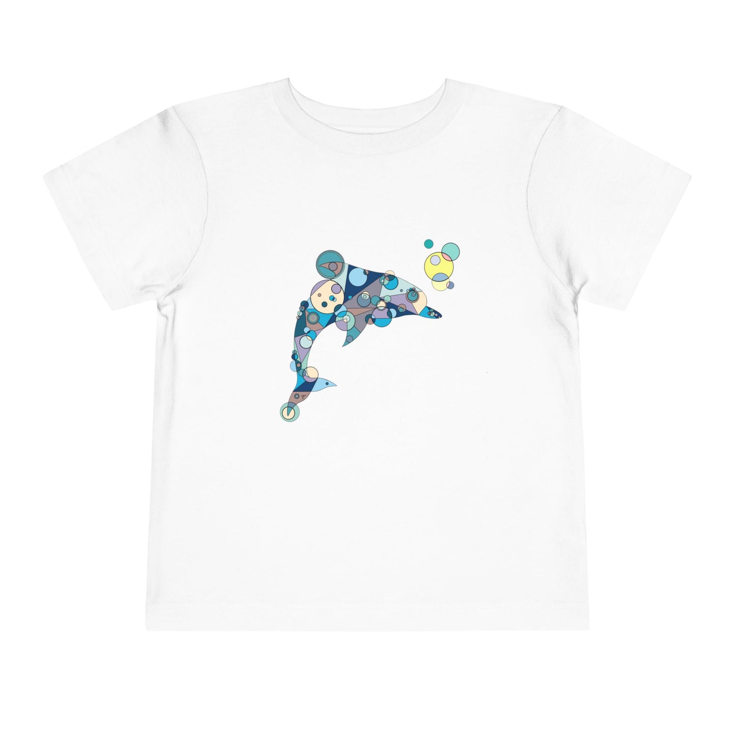 Toddler Unisex Geometric Dolphin Tee - Oceanic Wonder Edition
