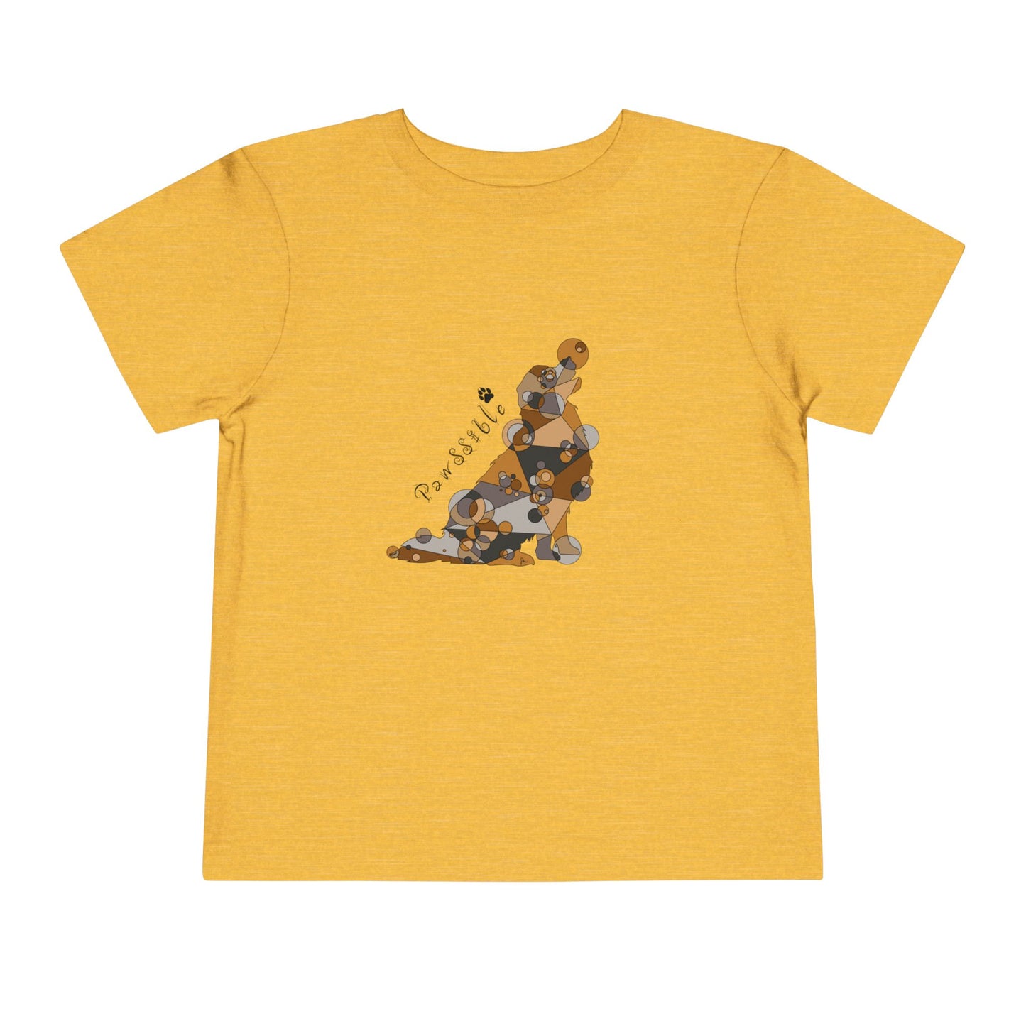 Toddler Unisex Geometric Dog Tee - Pawssible Edition