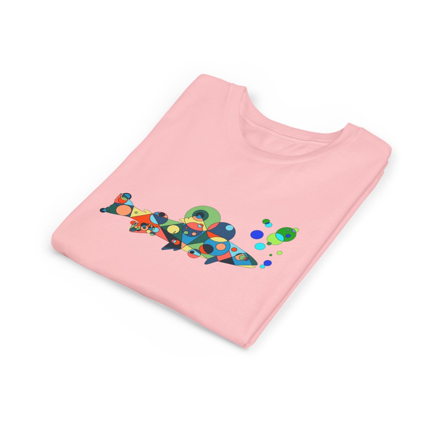 Youth Unisex Geometric Fish Tee - Aquatic Wonder Edition
