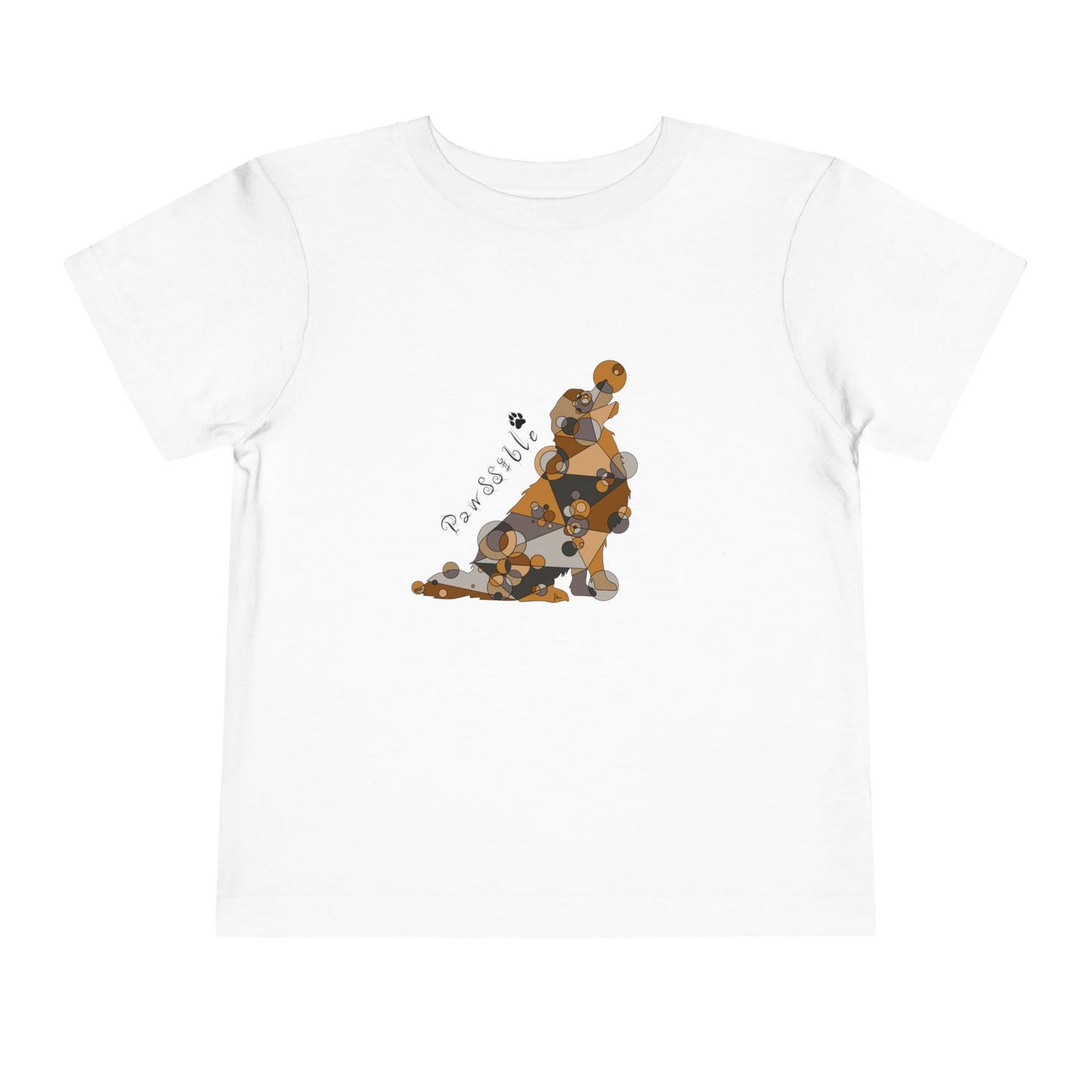 Toddler Unisex Geometric Dog Tee - Pawssible Edition