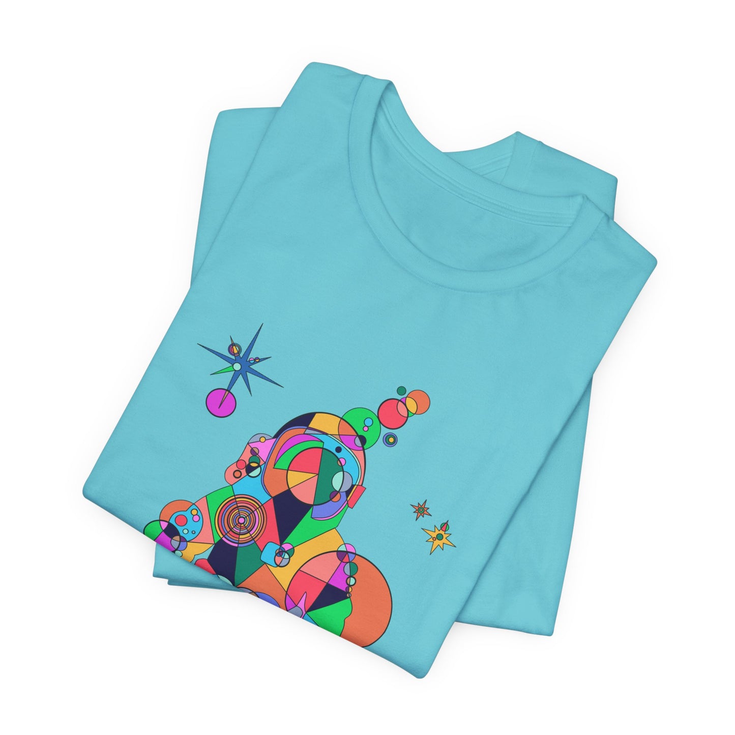 Unisex Geometric Astronaut Tee – Cosmic Explorer Edition