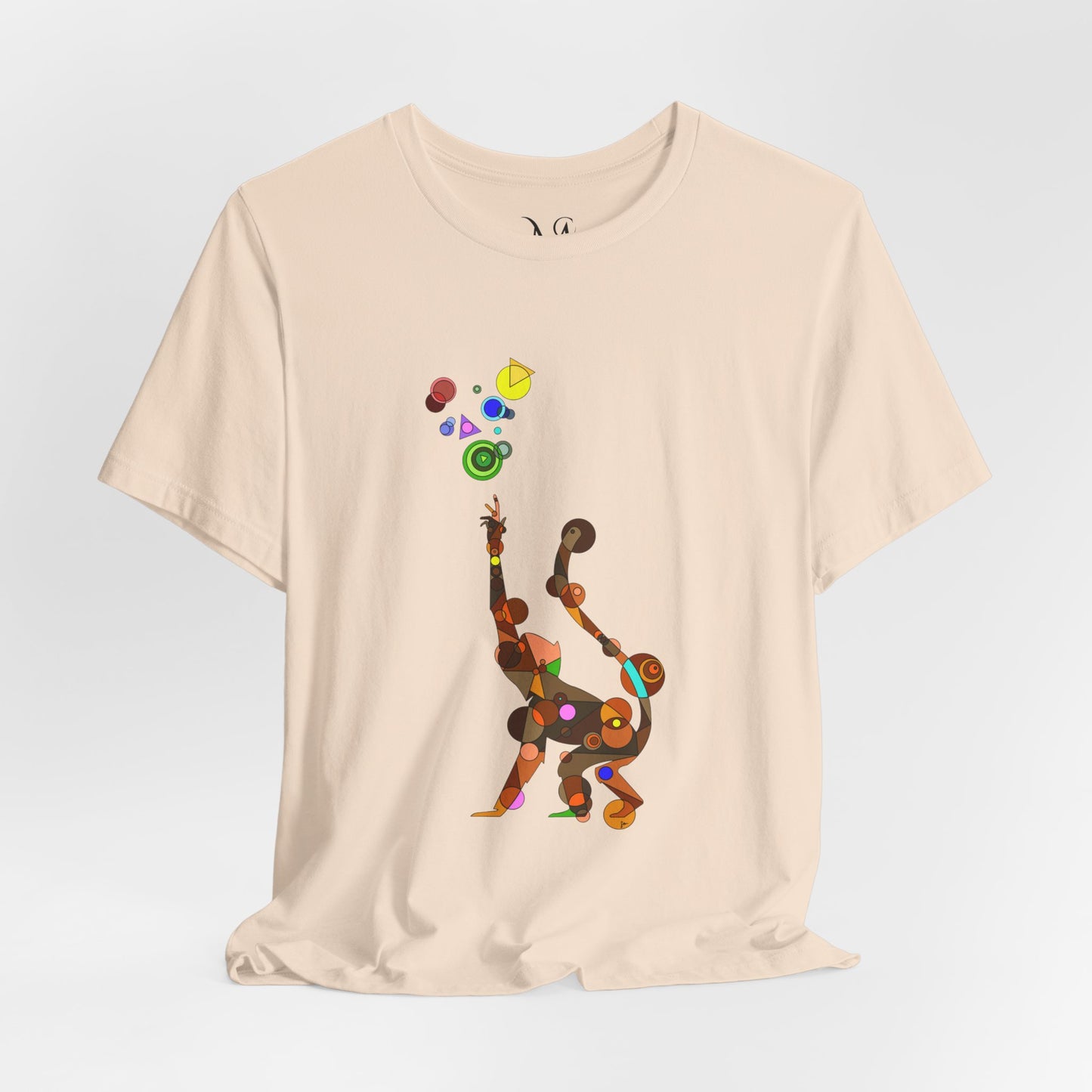 Unisex Geometric Monkey Tee - Cosmic Edition