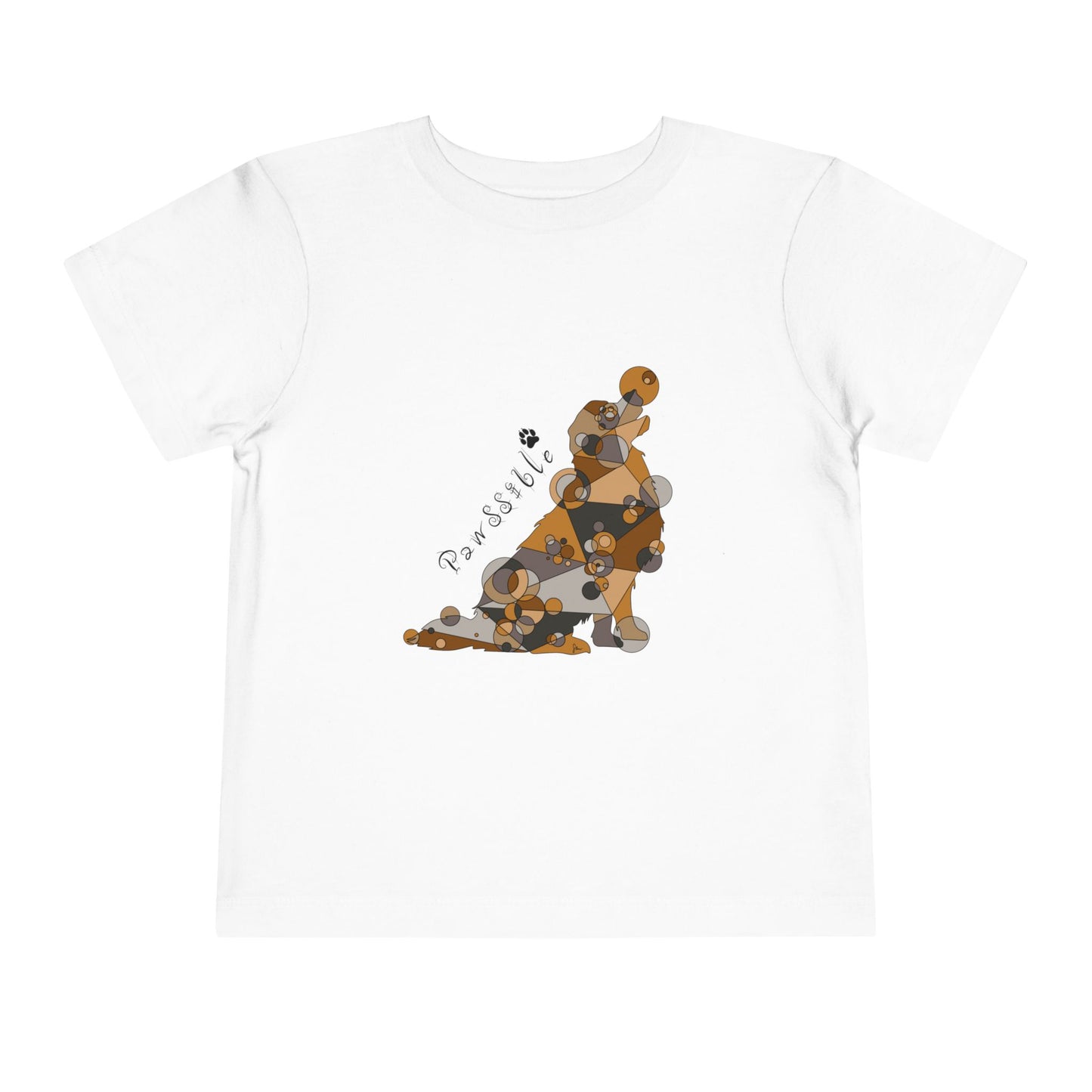 Toddler Unisex Geometric Dog Tee - Pawssible Edition