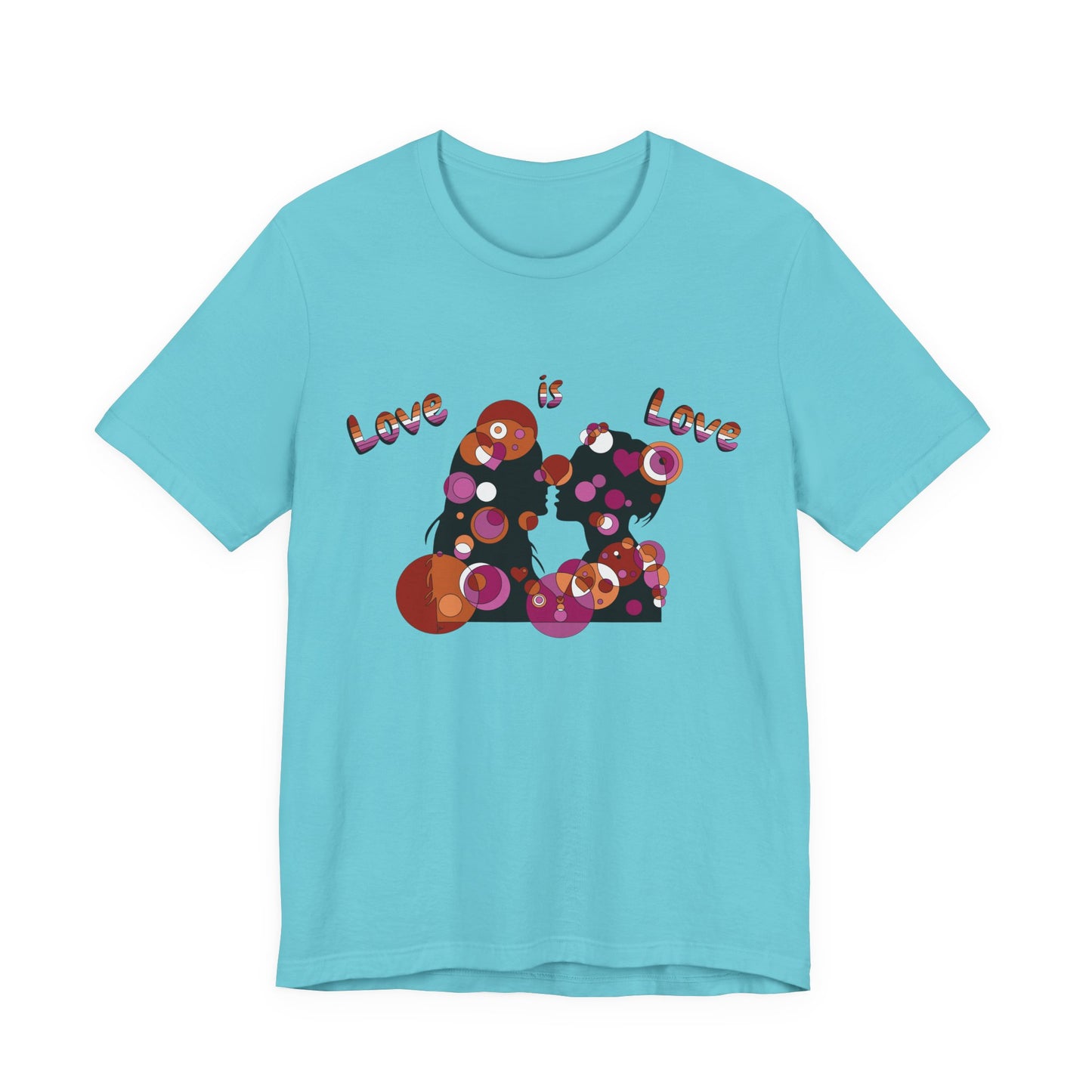 Women’s Geometric Pride Tee - Love is Love Edition