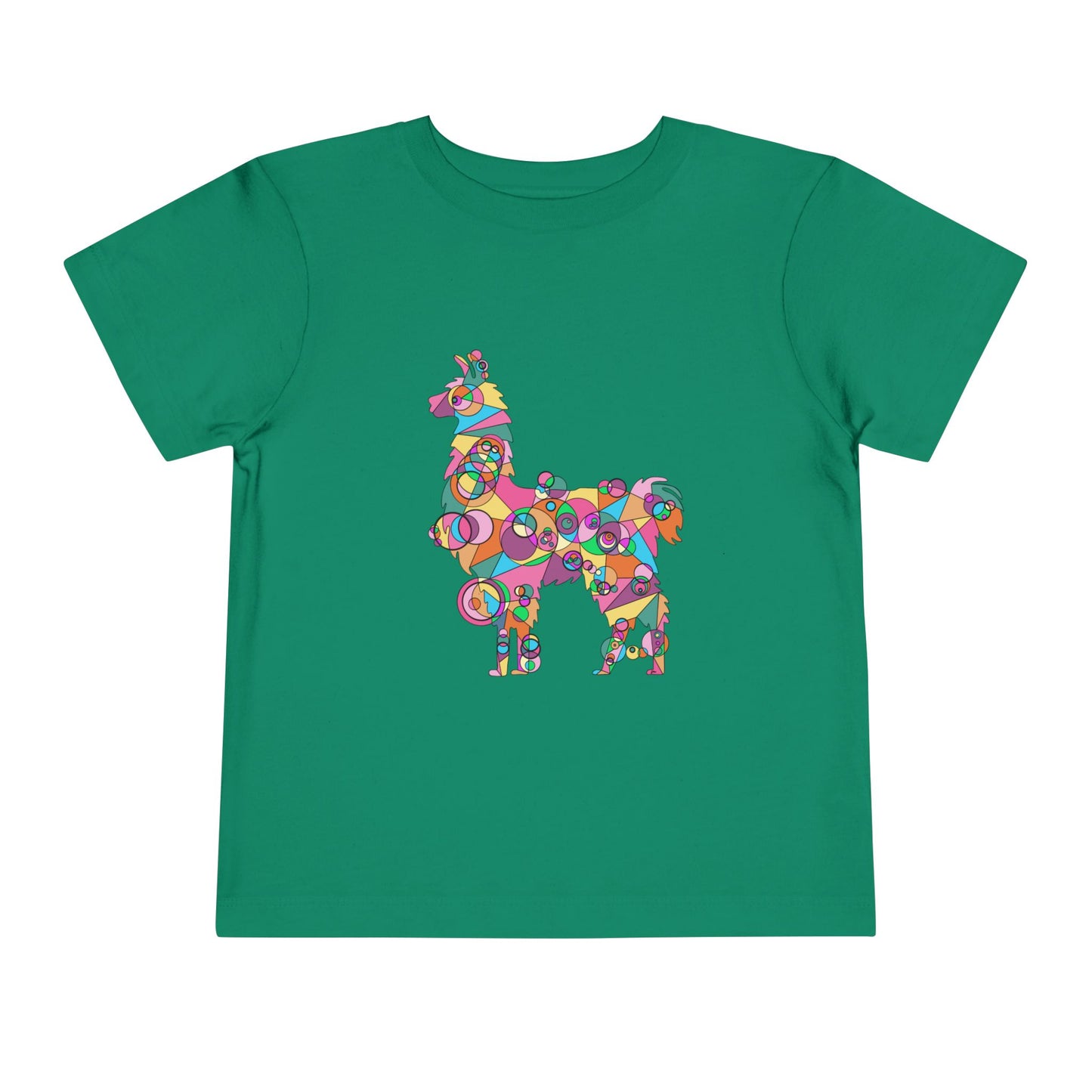 Toddler Unisex Geometric Llama Tee - Andean Joy Edition