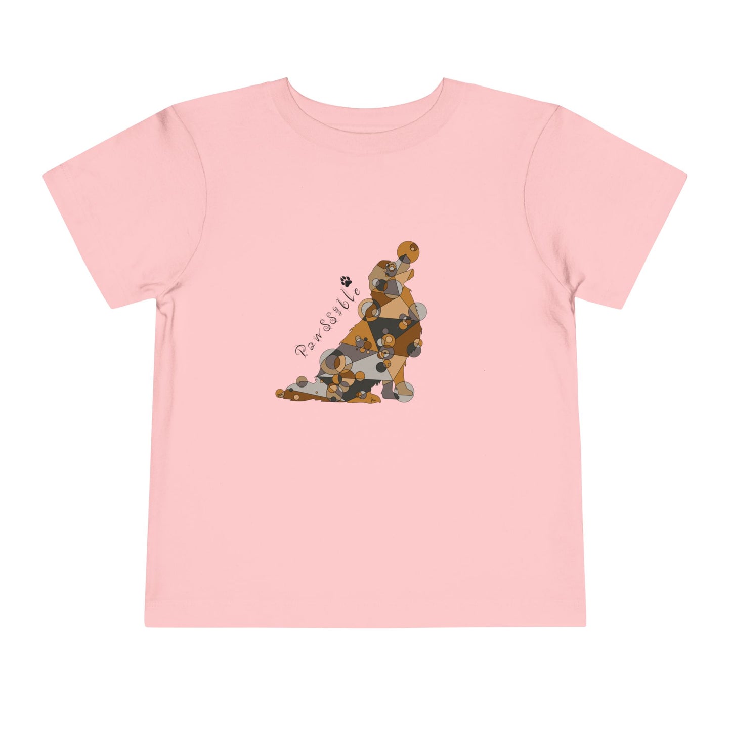 Toddler Unisex Geometric Dog Tee - Pawssible Edition
