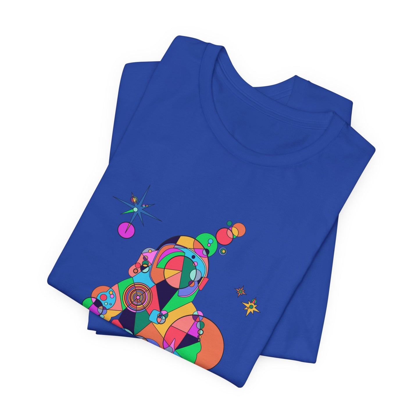 Unisex Geometric Astronaut Tee – Cosmic Explorer Edition