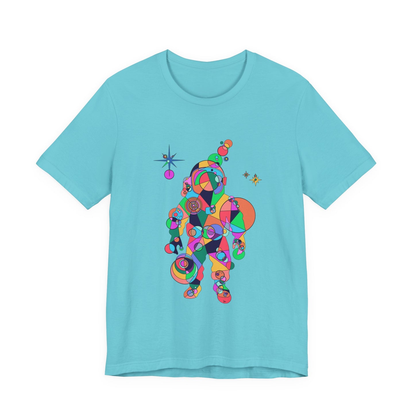 Unisex Geometric Astronaut Tee – Cosmic Explorer Edition