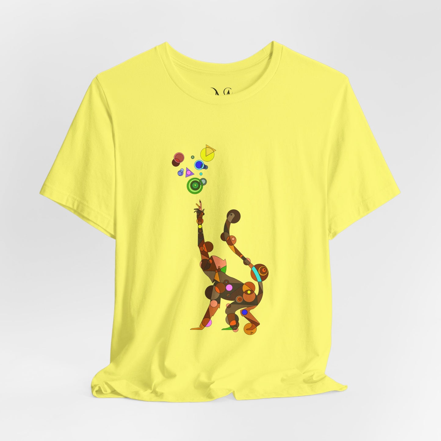 Unisex Geometric Monkey Tee - Cosmic Edition