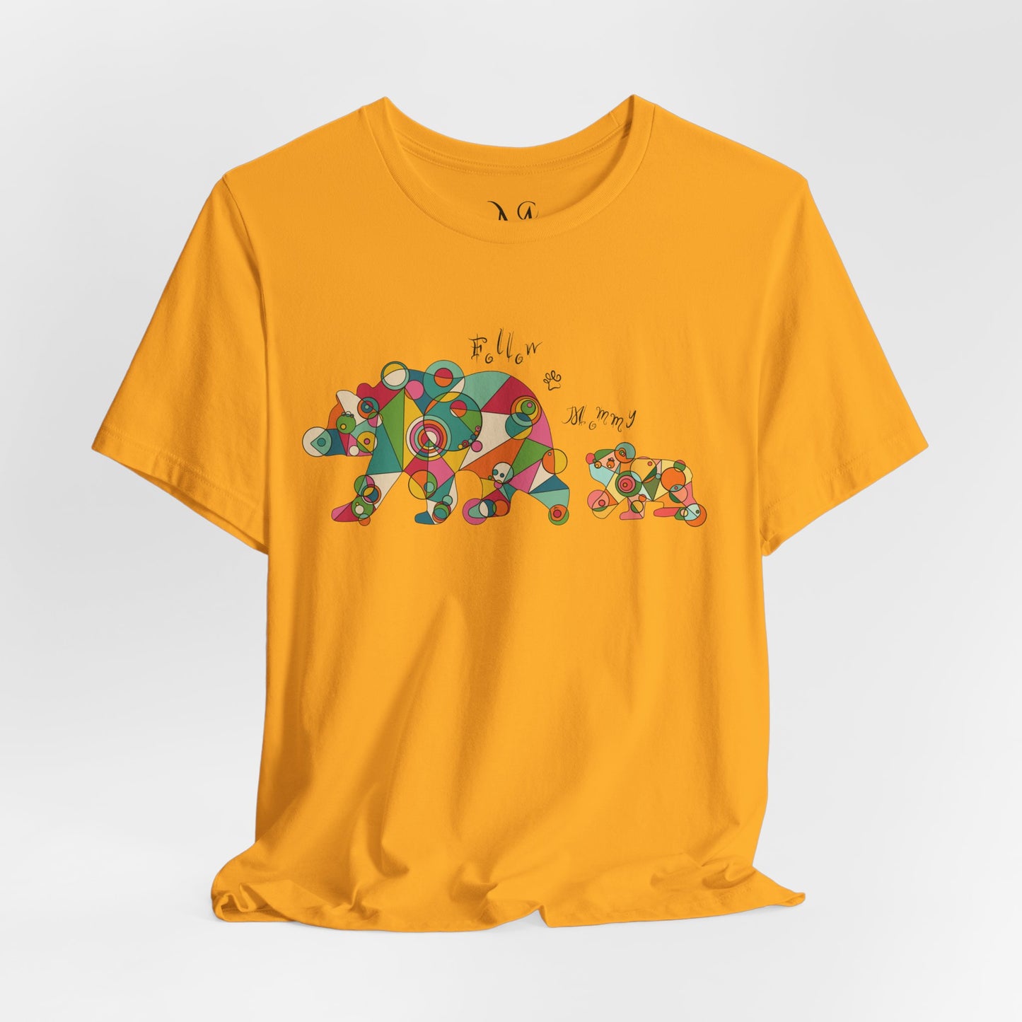 Women's Geometric Mother & Baby Bear Tee - Follow Mommy Edition