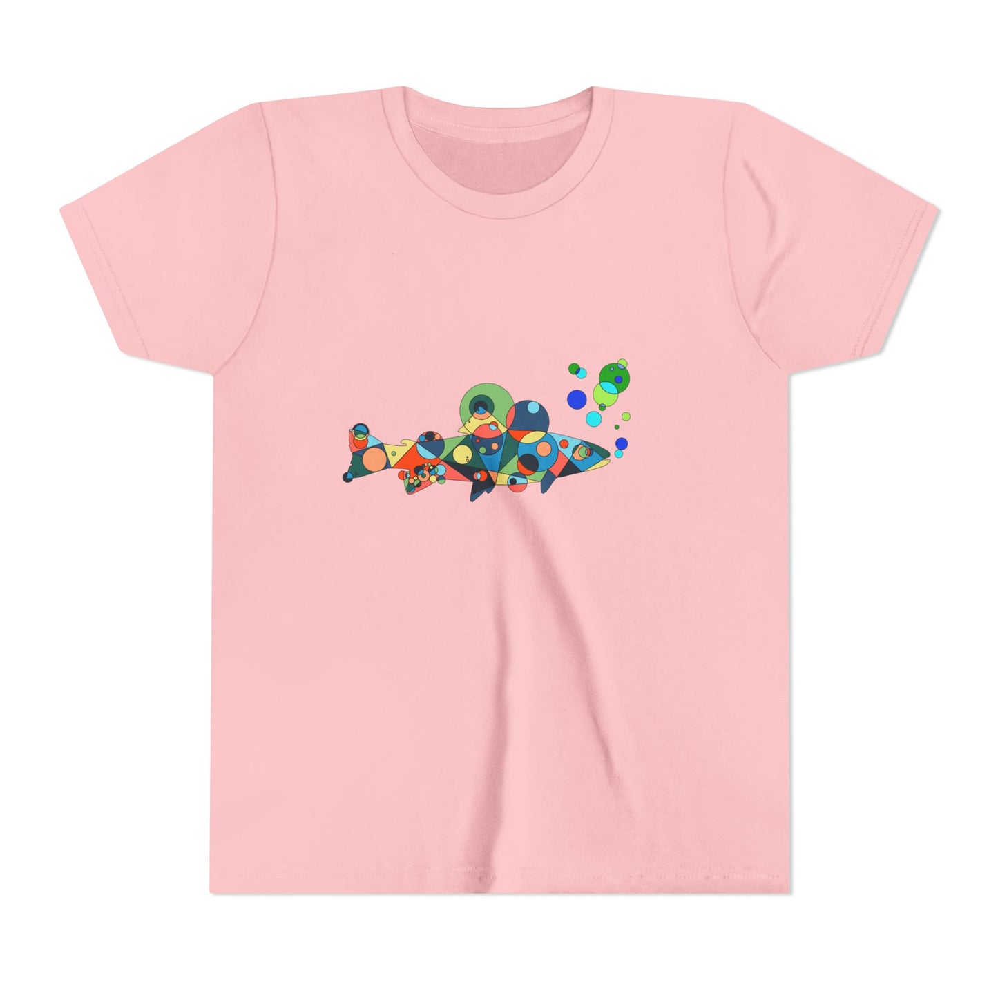 Youth Unisex Geometric Fish Tee - Aquatic Wonder Edition