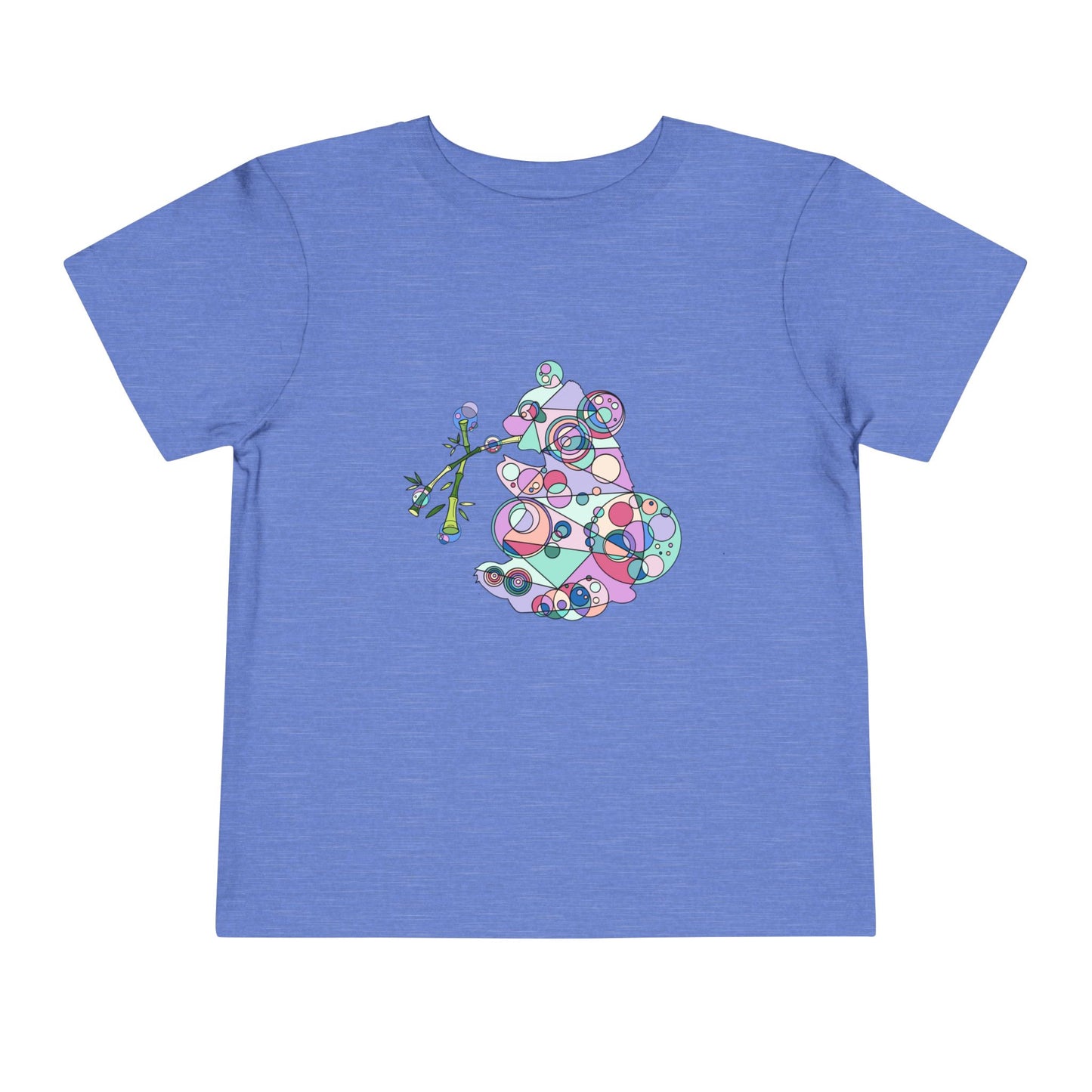 Toddler Unisex Geometric Panda Tee – Cosmic Bamboo Edition
