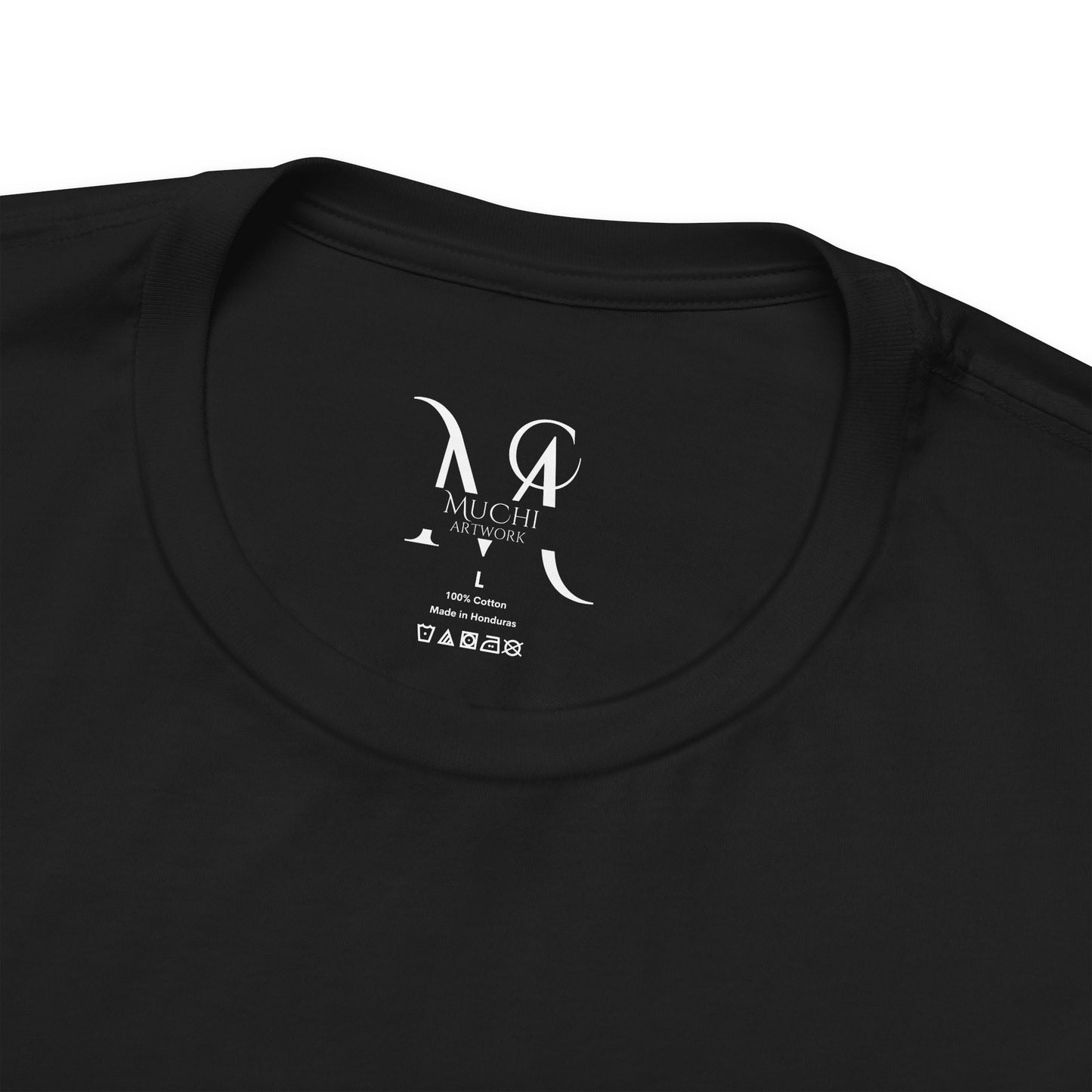 Unisex Tee Community Classic (Front Logo Only - Plain Back, Black & Blue)
