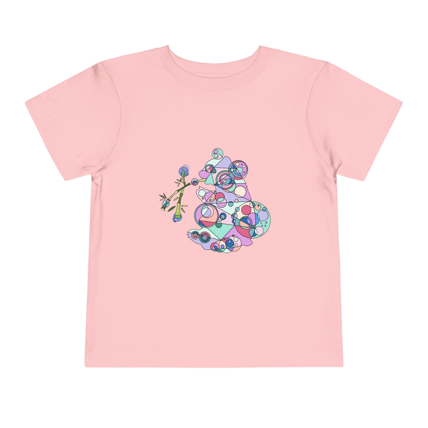 Toddler Unisex Geometric Panda Tee – Cosmic Bamboo Edition