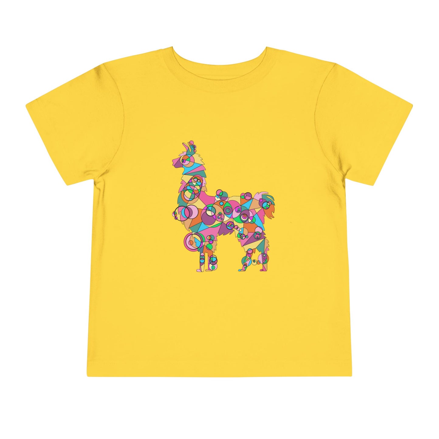 Toddler Unisex Geometric Llama Tee - Andean Joy Edition