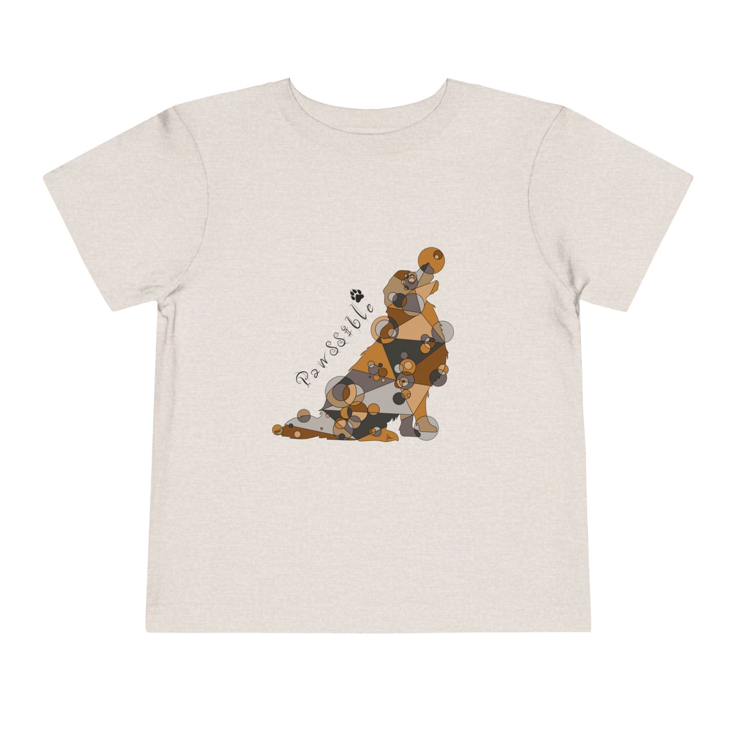 Toddler Unisex Geometric Dog Tee - Pawssible Edition
