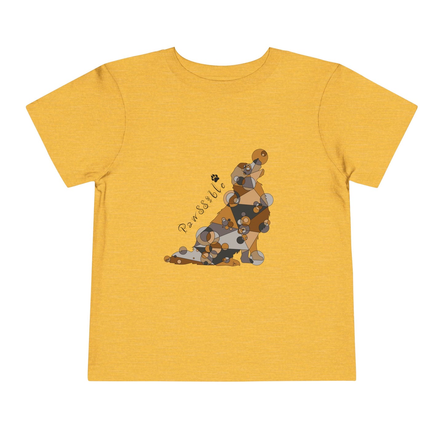 Toddler Unisex Geometric Dog Tee - Pawssible Edition