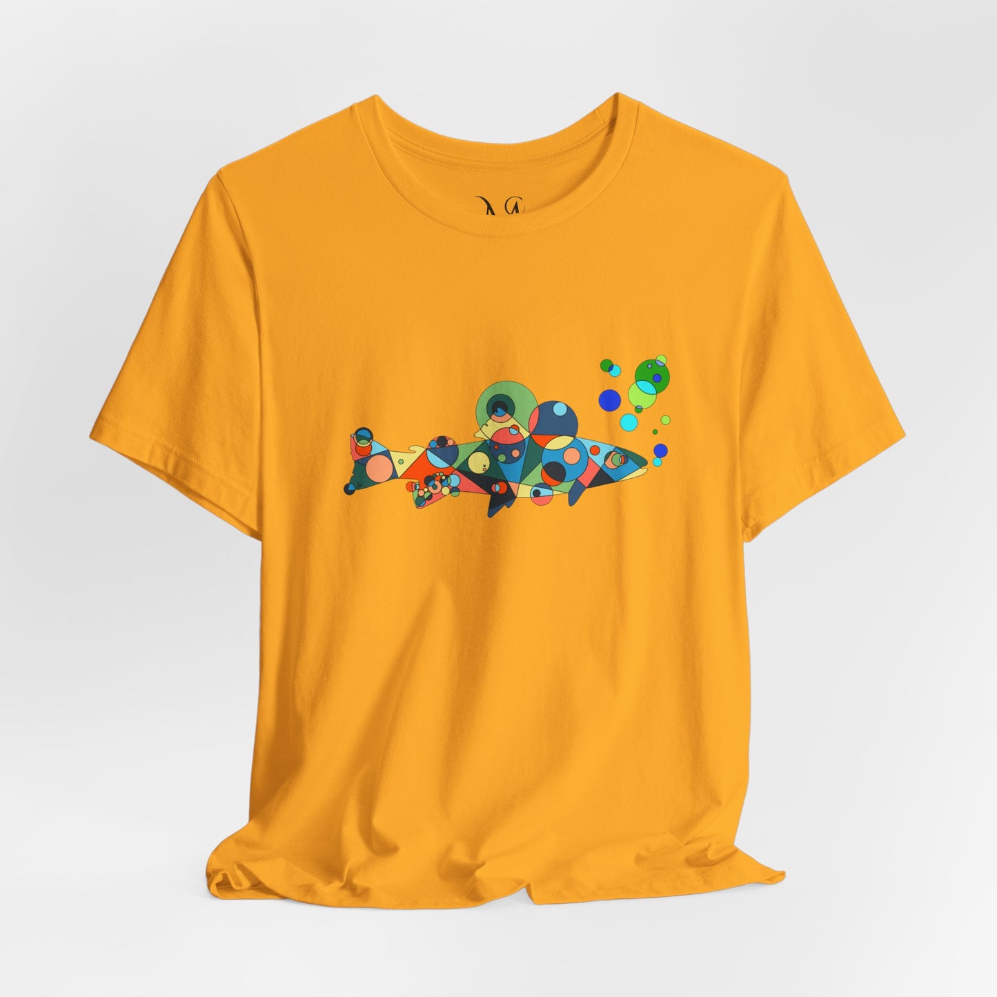 Unisex Geometric Fish Tee – Aquatic Wonder Edition