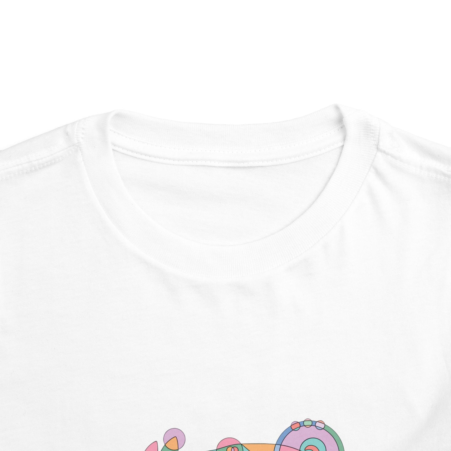 Toddler Unisex Geometric Pig Tee - Pastel Whimsy Edition