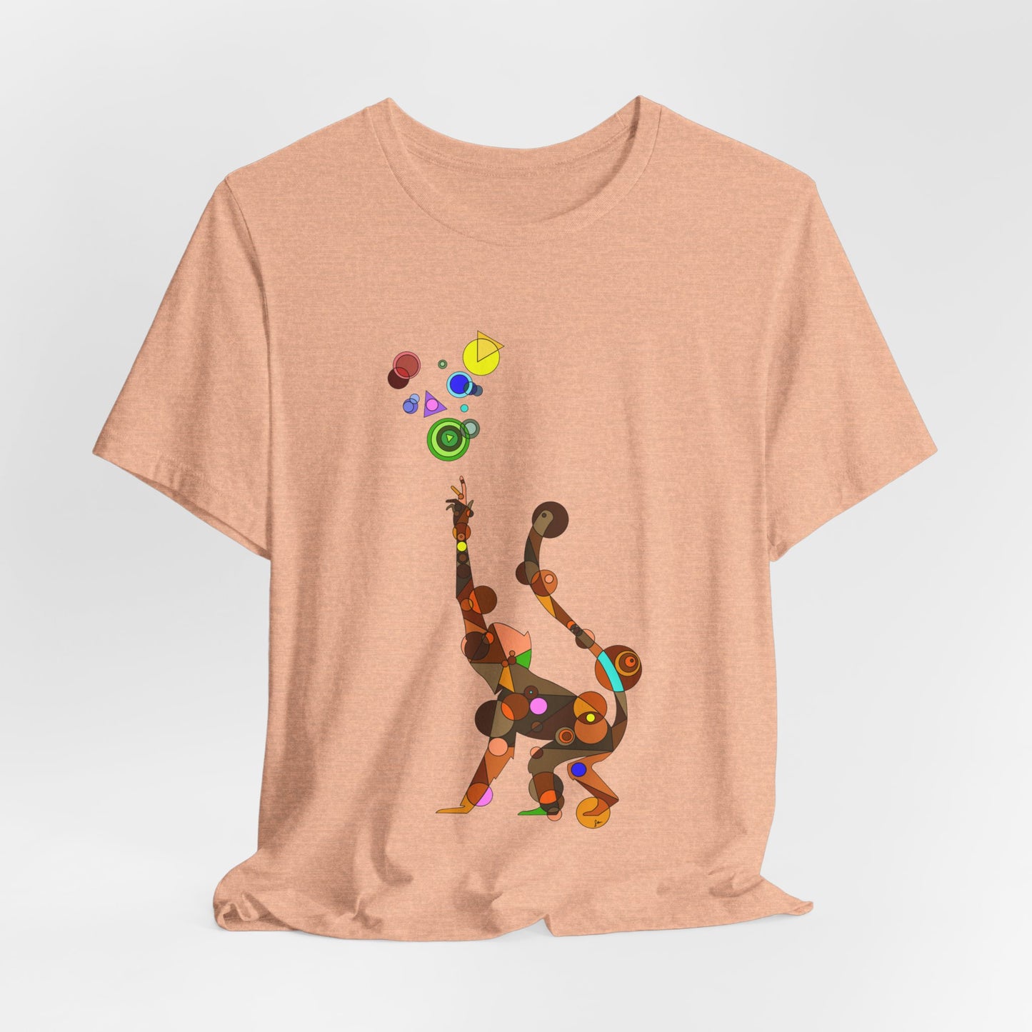 Unisex Geometric Monkey Tee - Cosmic Edition