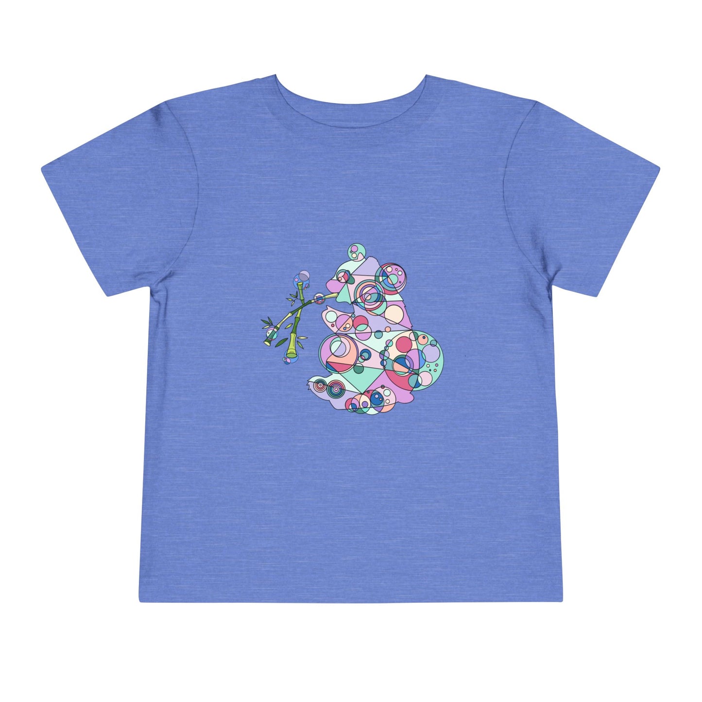 Toddler Unisex Geometric Panda Tee – Cosmic Bamboo Edition