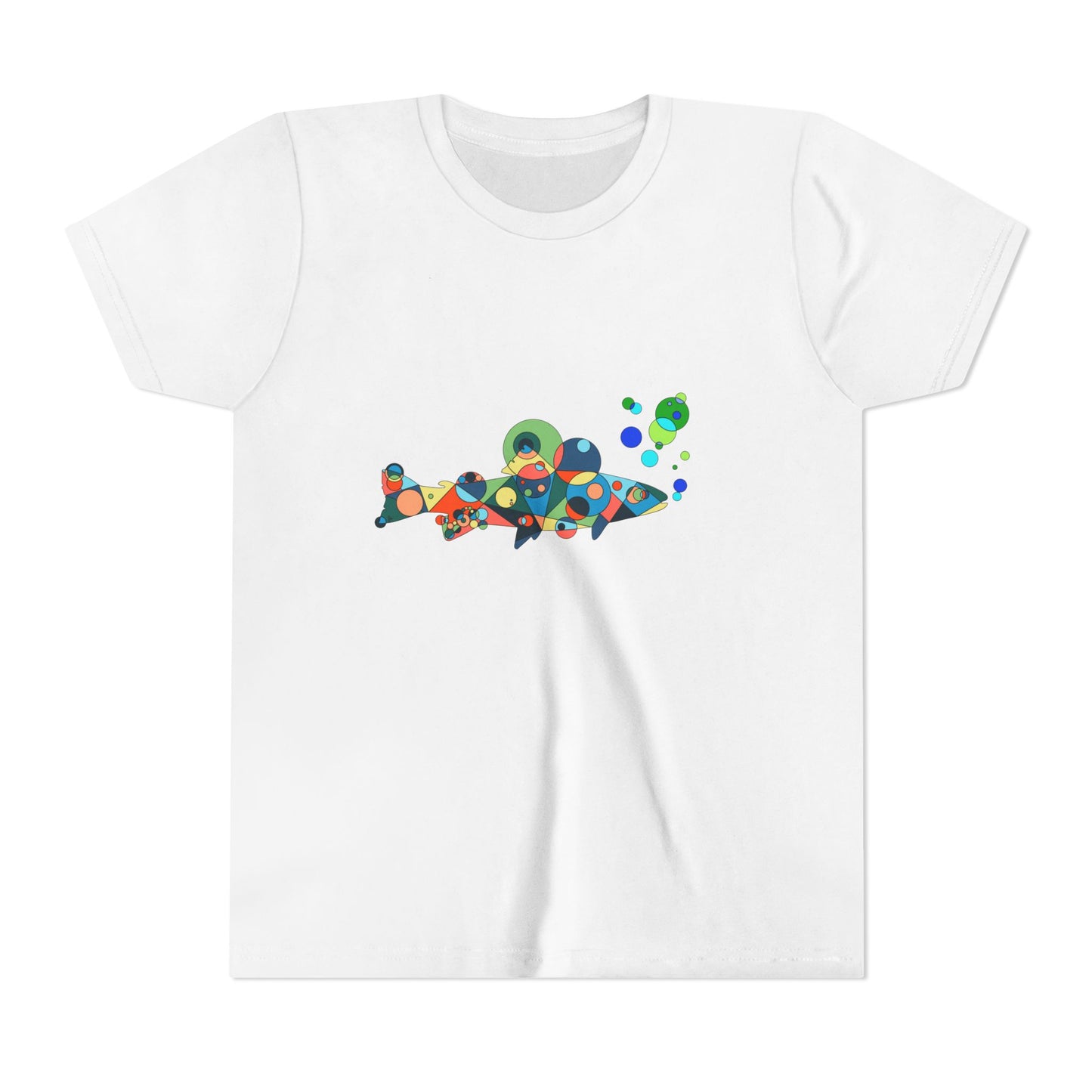 Youth Unisex Geometric Fish Tee - Aquatic Wonder Edition