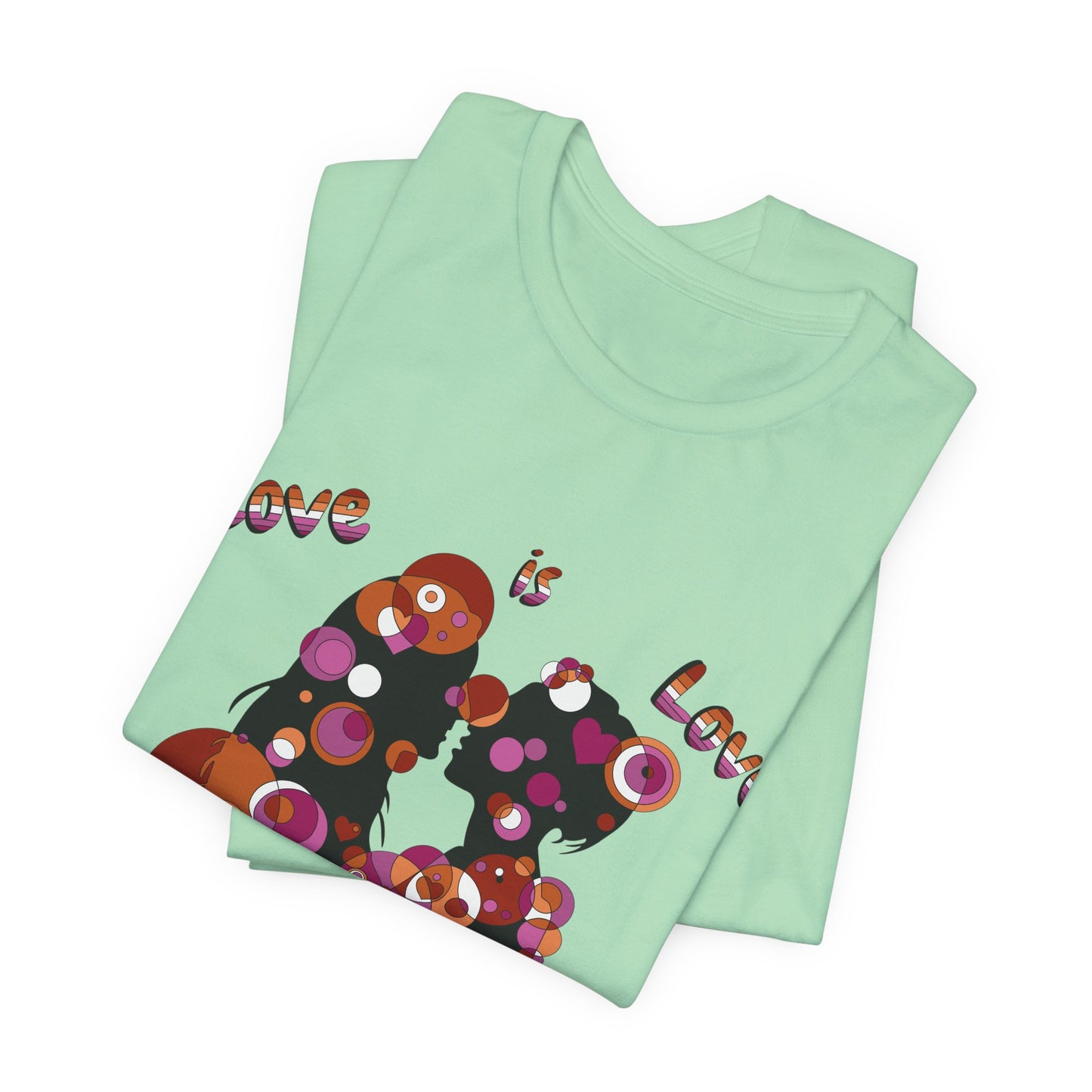 Women’s Geometric Pride Tee - Love is Love Edition