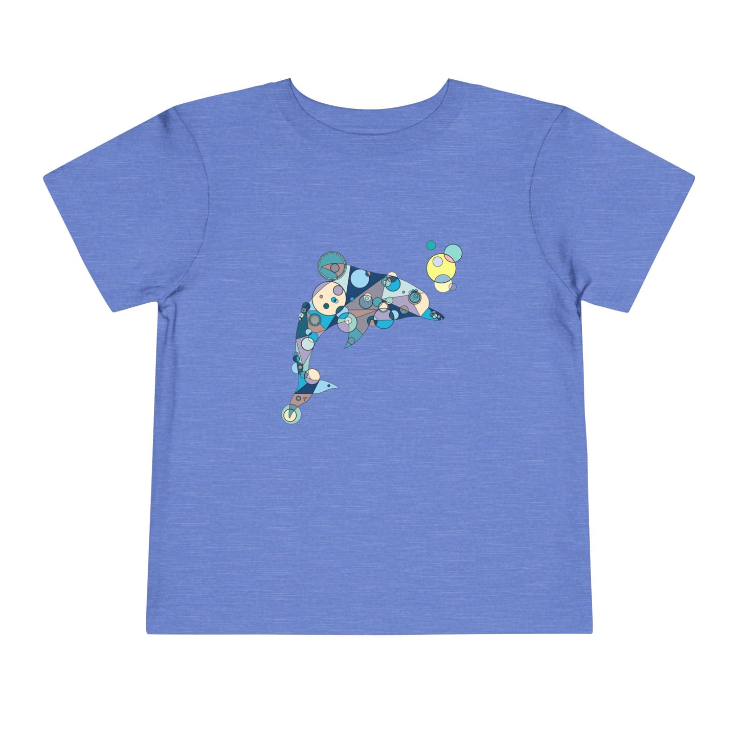 Toddler Unisex Geometric Dolphin Tee - Oceanic Wonder Edition