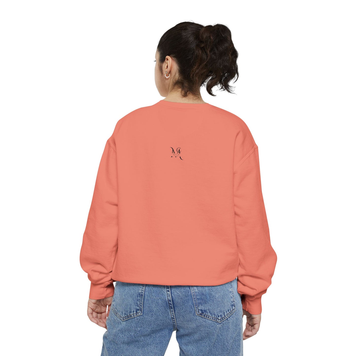 Artistic "All You Need Is Food" Unisex Garment-Dyed Sweatshirt