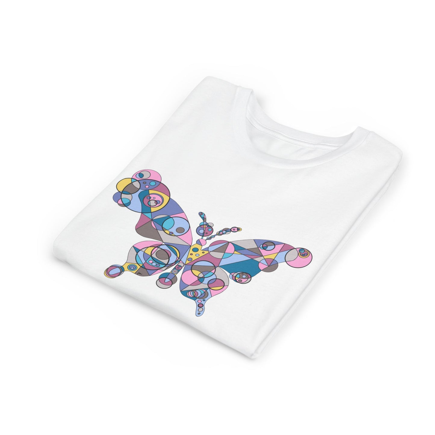 Youth Unisex Geometric Butterfly Tee - Ethereal Edition