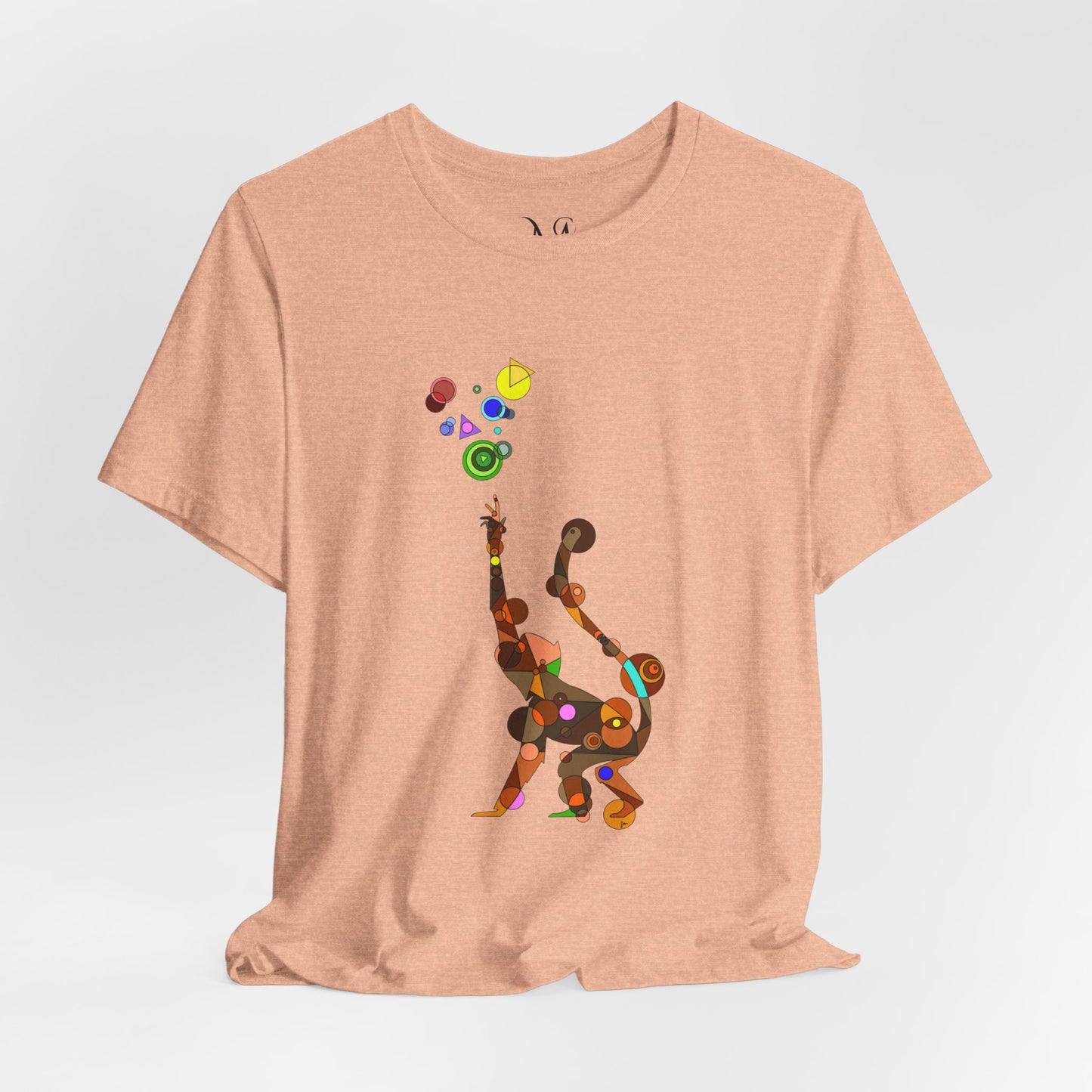Unisex Geometric Monkey Tee - Cosmic Edition