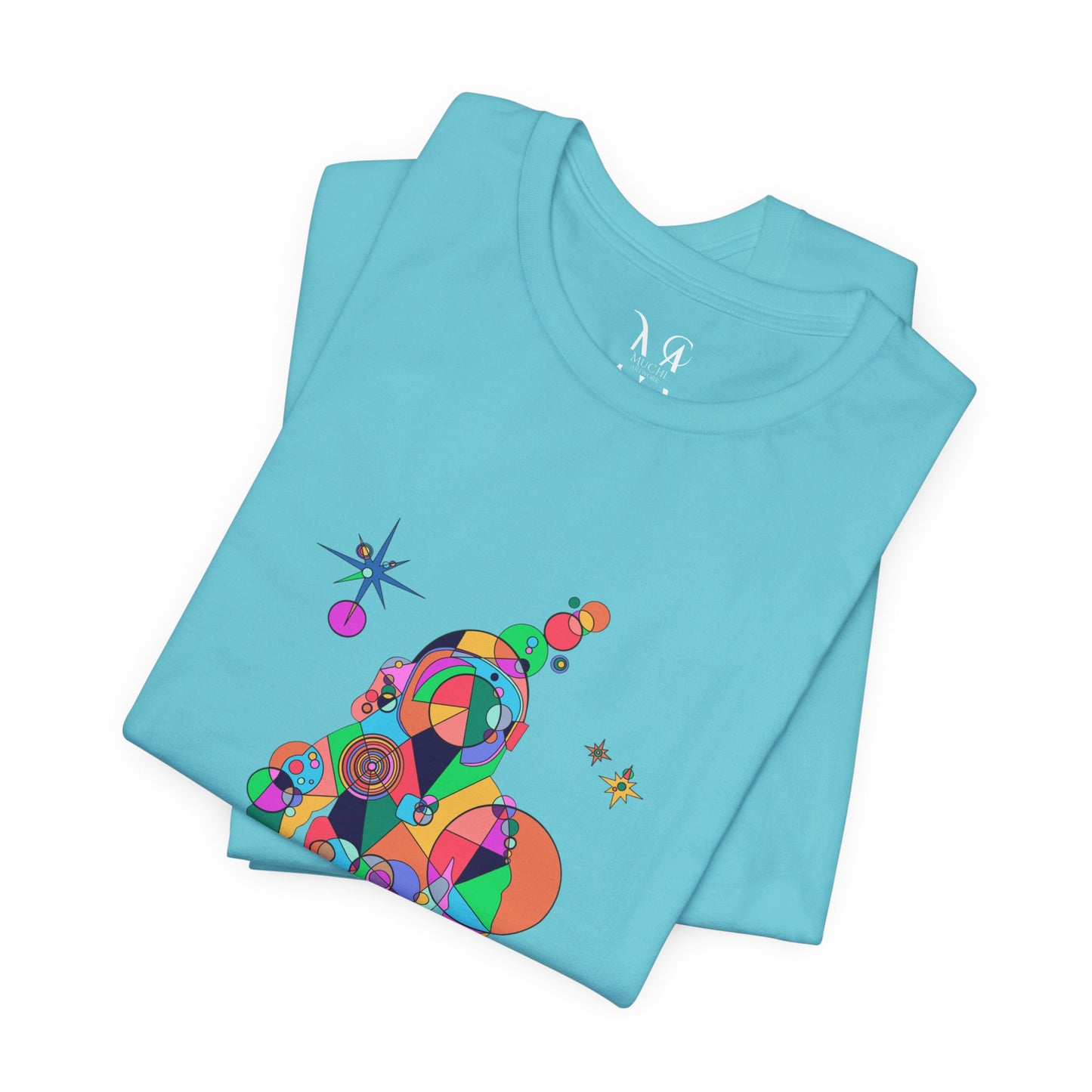 Unisex Geometric Astronaut Tee – Cosmic Explorer Edition