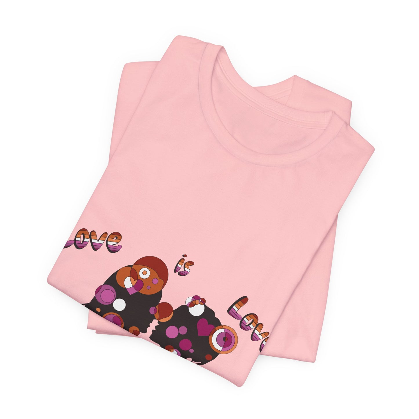 Women’s Geometric Pride Tee - Love is Love Edition
