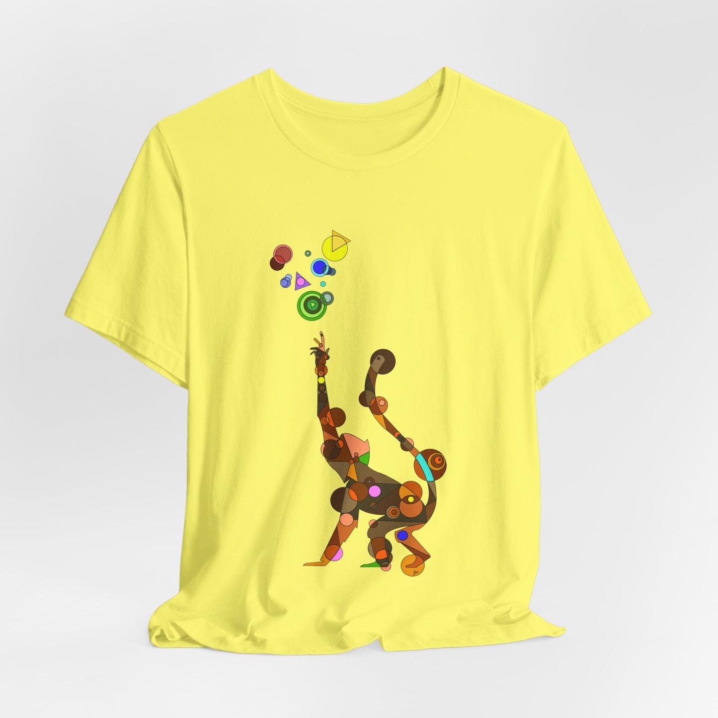 Unisex Geometric Monkey Tee - Cosmic Edition