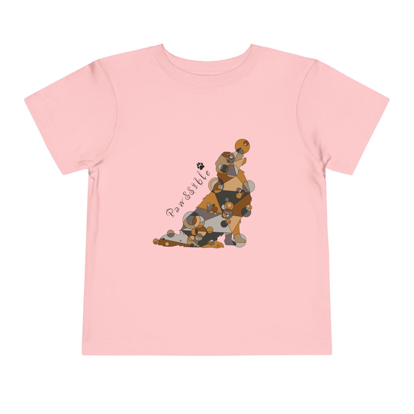 Toddler Unisex Geometric Dog Tee - Pawssible Edition
