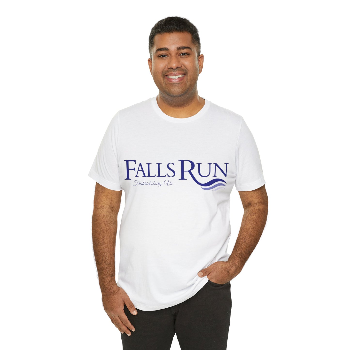 Falls Run – Community Activities Unisex Tee (White & Pink)