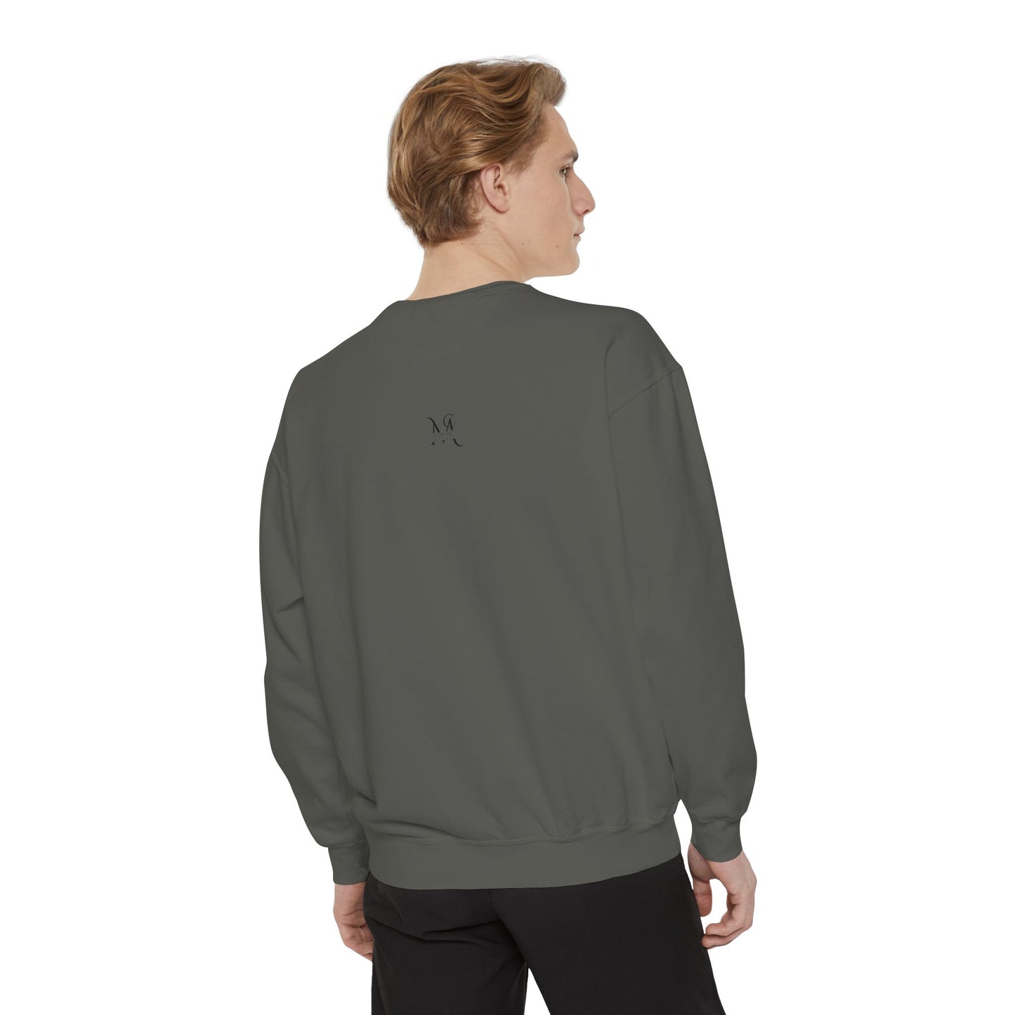 Artistic "All You Need Is Food" Unisex Garment-Dyed Sweatshirt