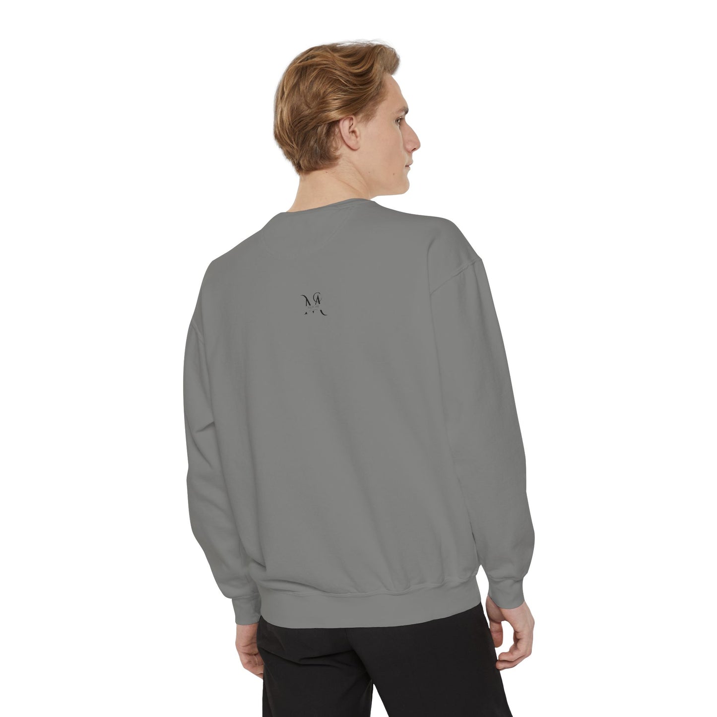 Artistic "Background Music" Unisex Garment-Dyed Sweatshirt