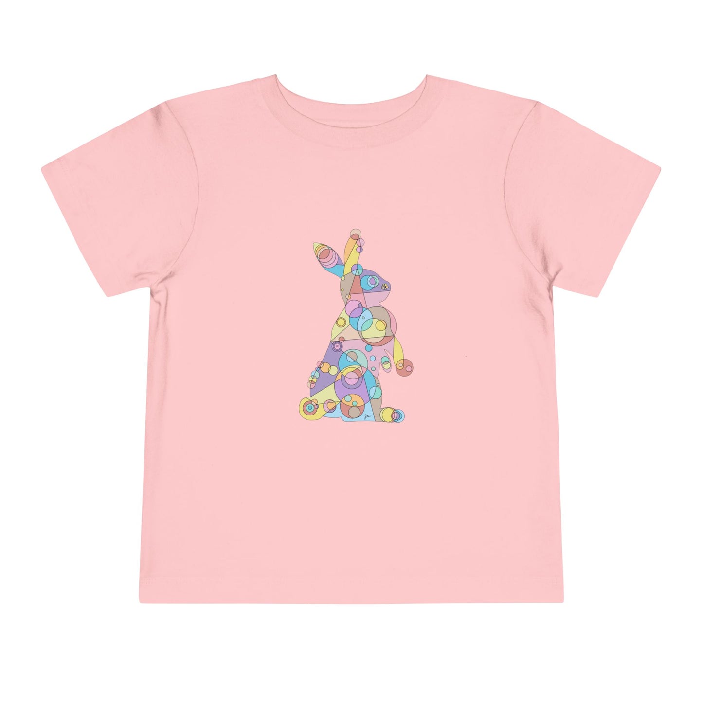 Toddler Unisex Geometric Bunny Tee - Pastel Wonder Edition