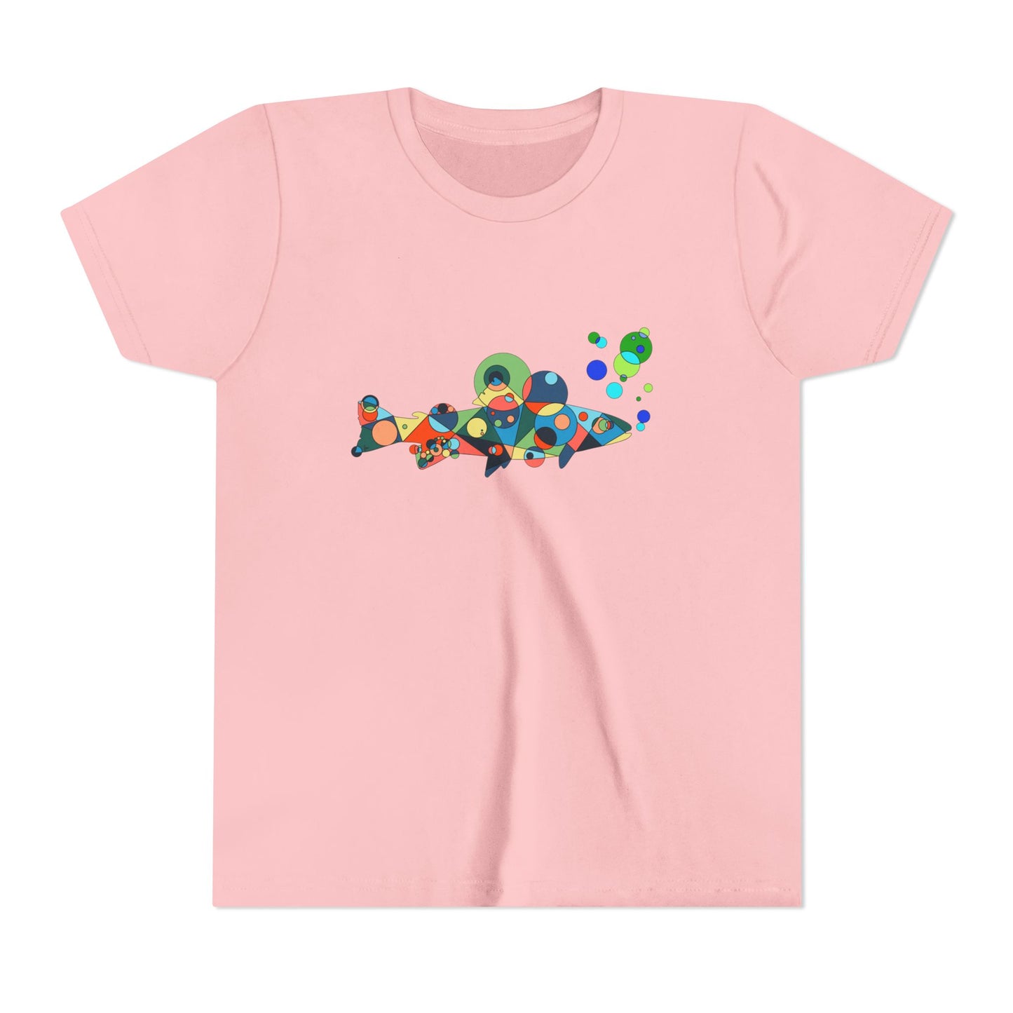 Youth Unisex Geometric Fish Tee - Aquatic Wonder Edition