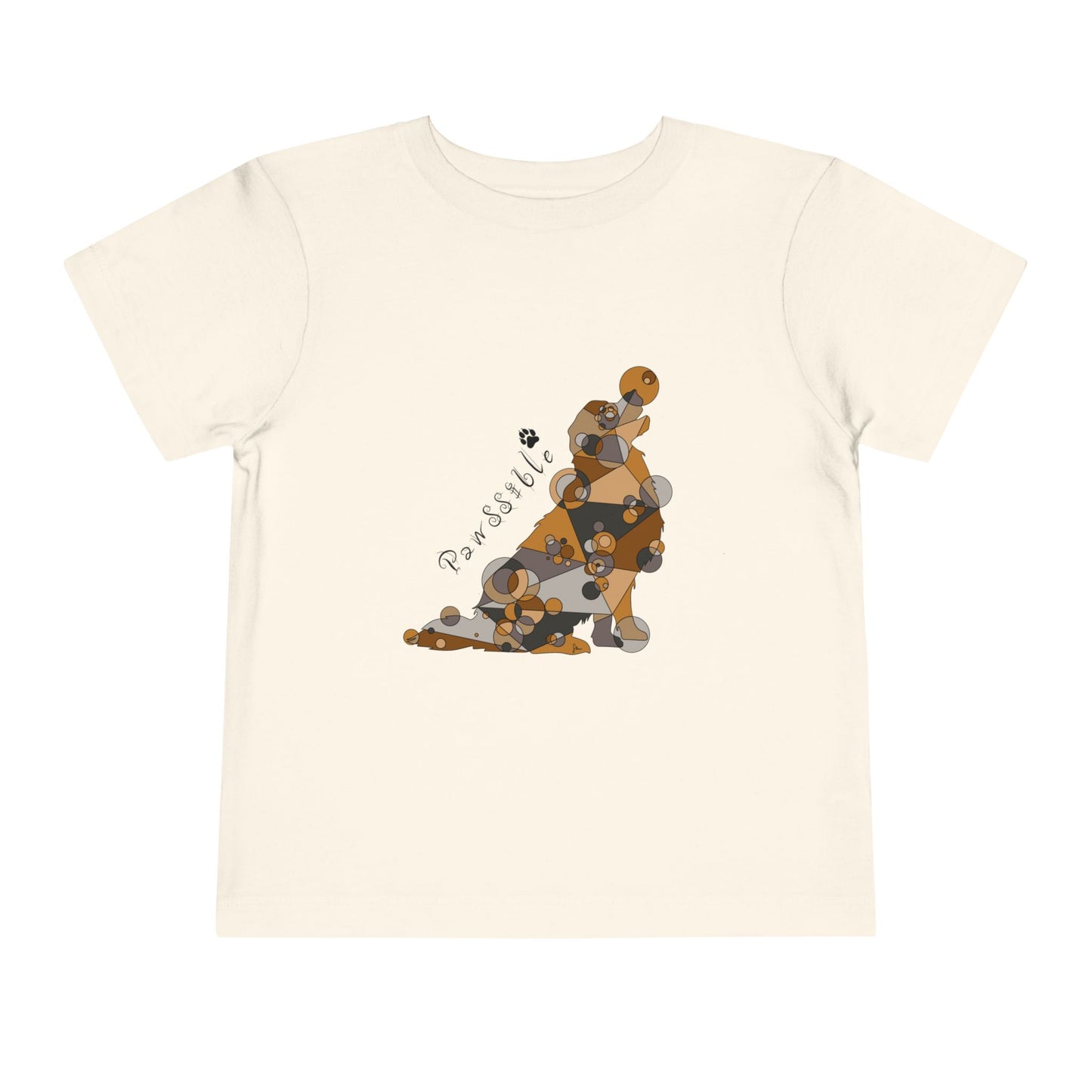 Toddler Unisex Geometric Dog Tee - Pawssible Edition