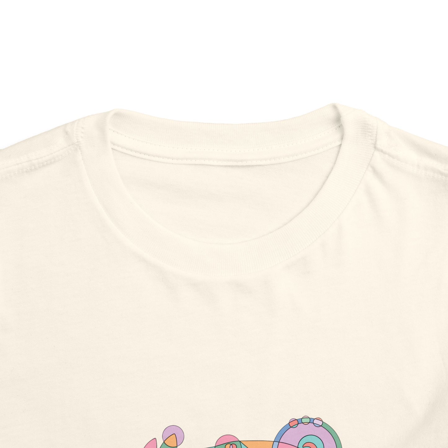 Toddler Unisex Geometric Pig Tee - Pastel Whimsy Edition