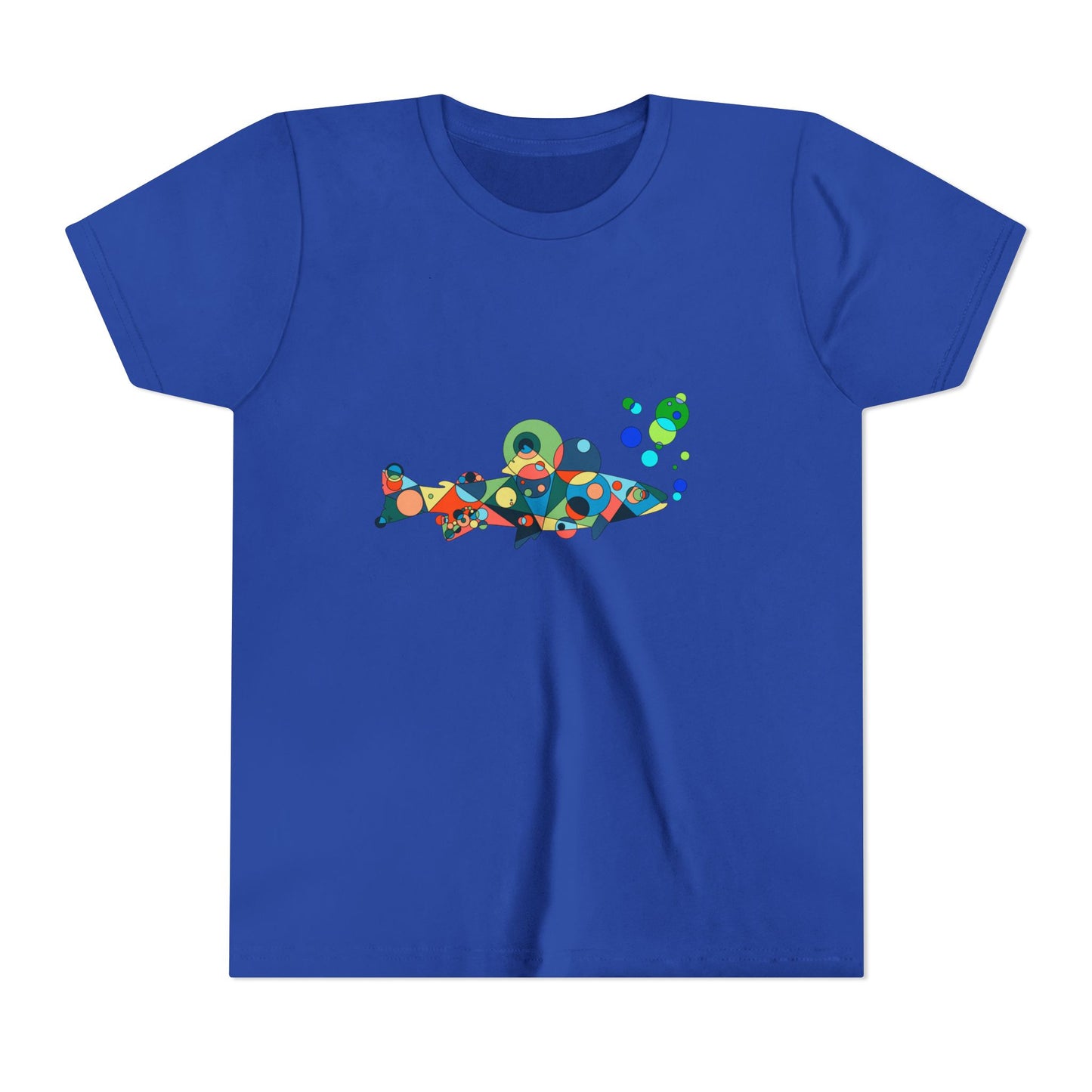 Youth Unisex Geometric Fish Tee - Aquatic Wonder Edition