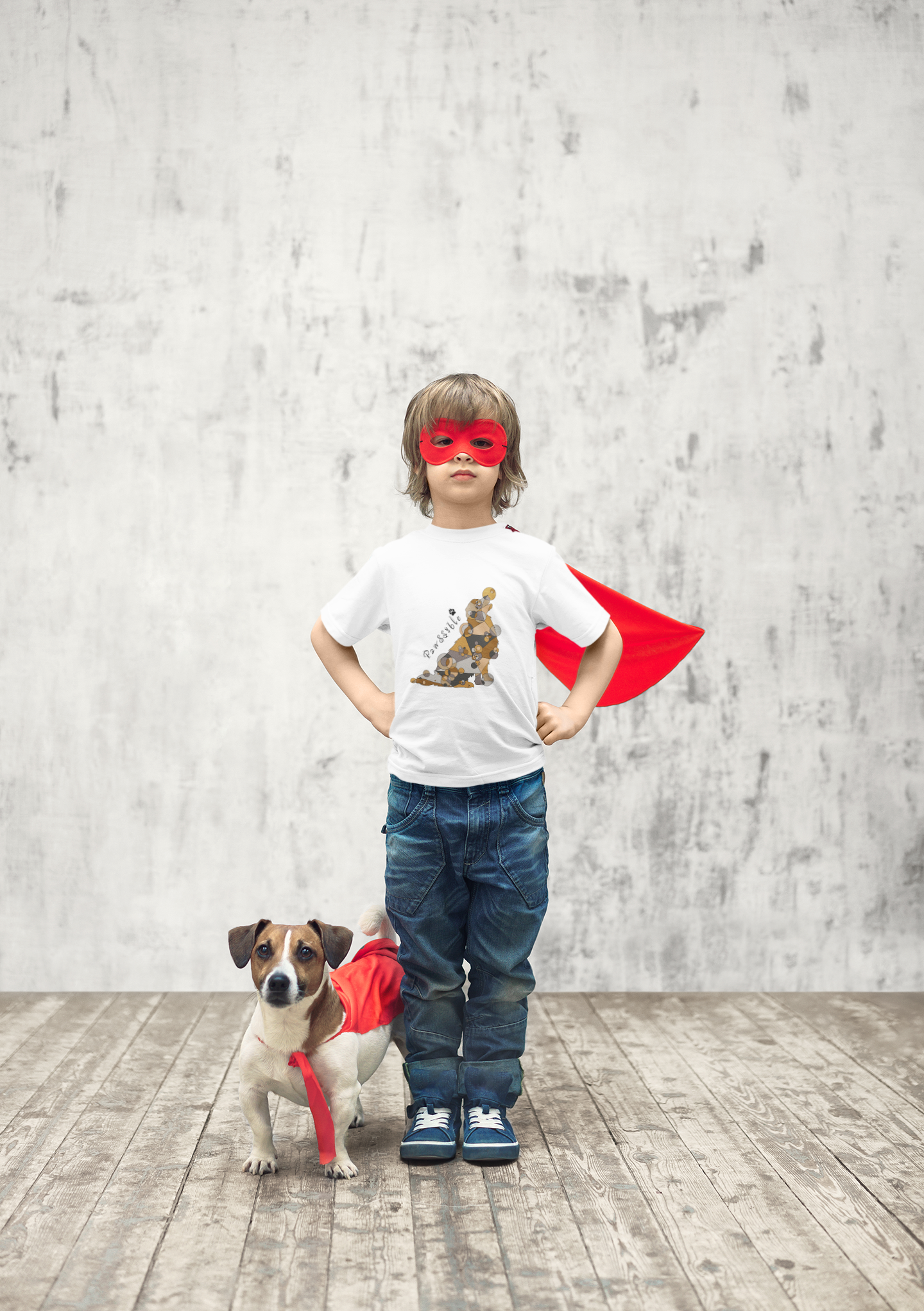 Toddler Unisex Geometric Dog Tee - Pawssible Edition