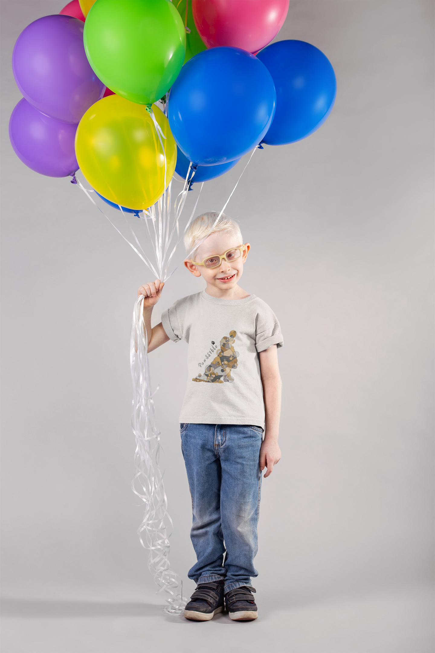 Toddler Unisex Geometric Dog Tee - Pawssible Edition