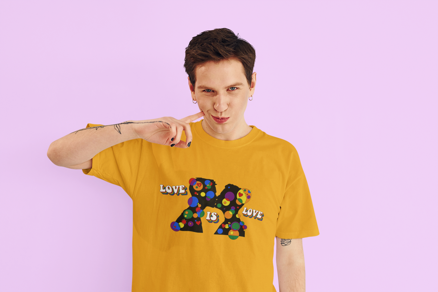 Men’s Geometric Pride Tee - Love is Love Edition