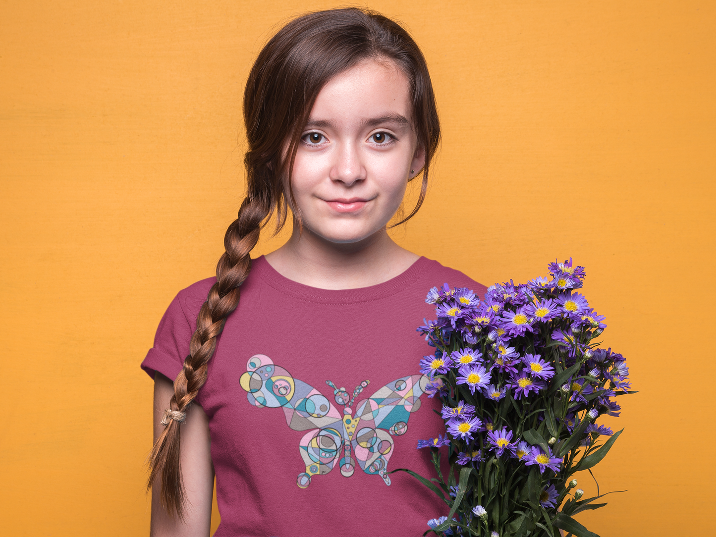 Youth Unisex Geometric Butterfly Tee - Ethereal Edition